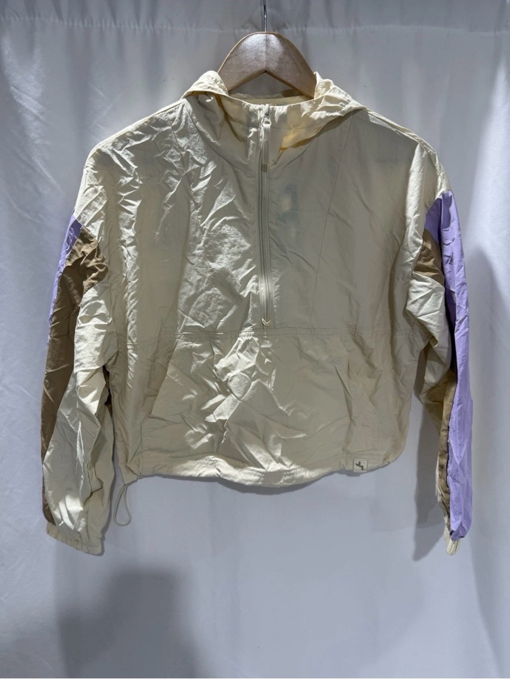 JoyLab Cream Colorblock Anorak Windbreaker Size S